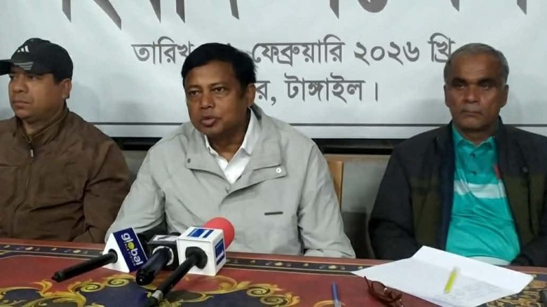 মধুপুরে স্বতন্ত্র প্রার্থীর  সংবাদ সম্মেলন