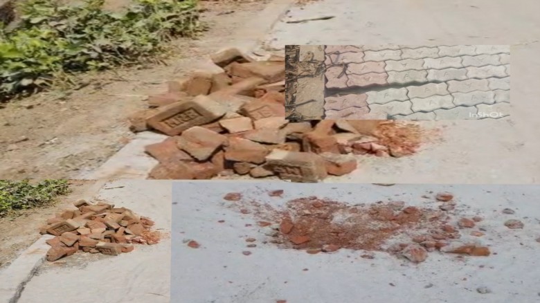 ভোলাহাটে ইউনি ব্লক সড়ক নির্মাণে অনিয়মের অভিযোগ, সংবাদ প্রকাশ