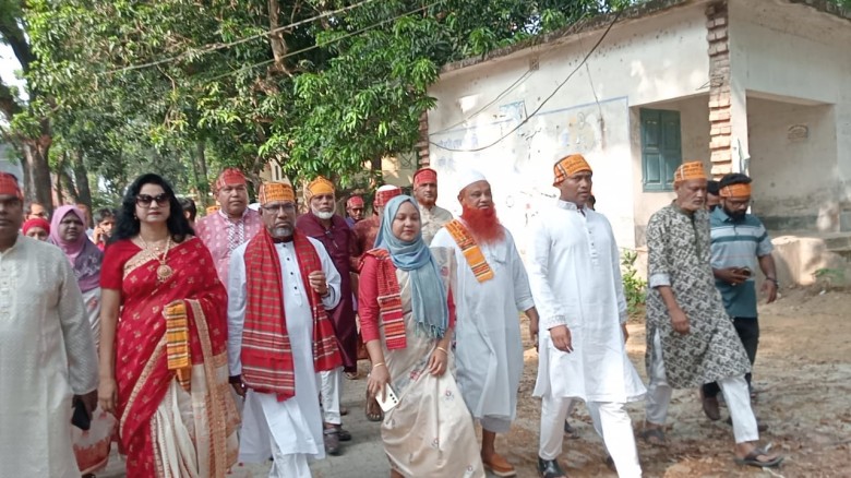 গুরুদাসপুরে বর্ণাঢ্য আয়োজনে বাংলা নববর্ষ ১৪৩৩ উদযাপন। এস এম 