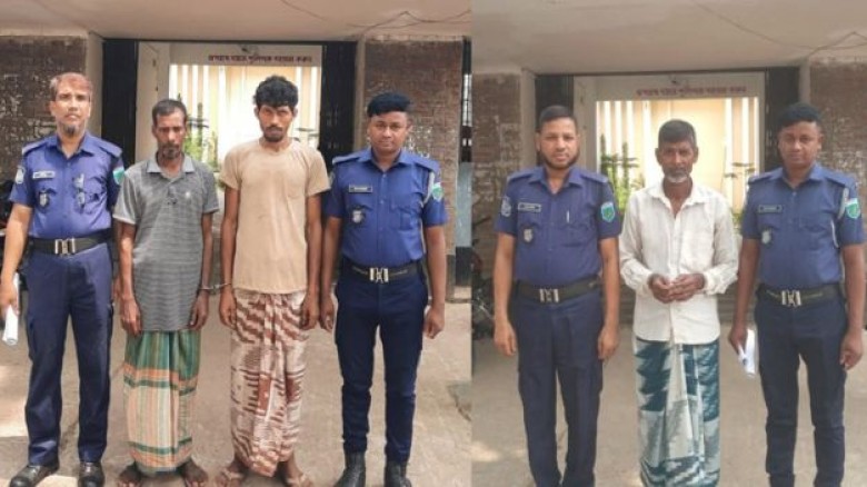 তানোরে সাজাপ্রাপ্ত ৩ আসামী গ্রেফতার
