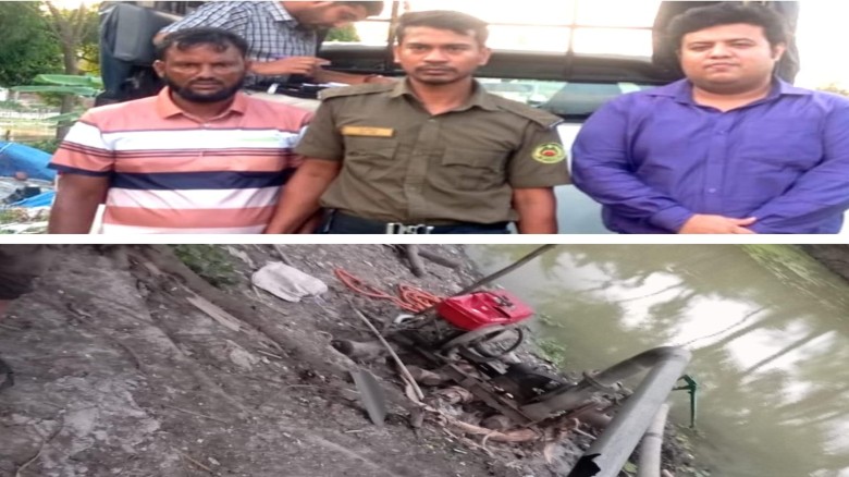 রাজৈরে অবৈধভাবে ড্রেজার মেশিন দ্বারা বালু উত্তোলনের অপরাধে আ