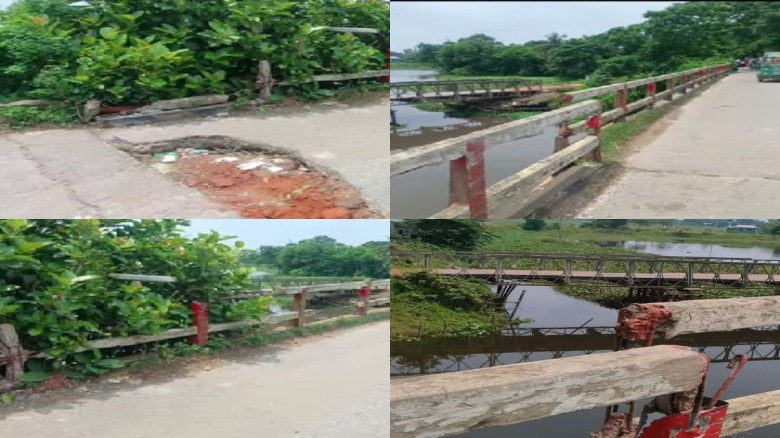 নাসিরনগরের শতবর্ষী মহাখাল সেতু এখন সেতু নয়, যেন মৃত্যুফাঁদ,