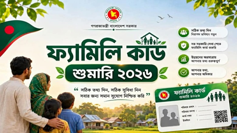 নাচোলে ফ্যামিলি কার্ড শুমারি সুপার ভাইজার ও তথ্য সংগ্রহকারী 