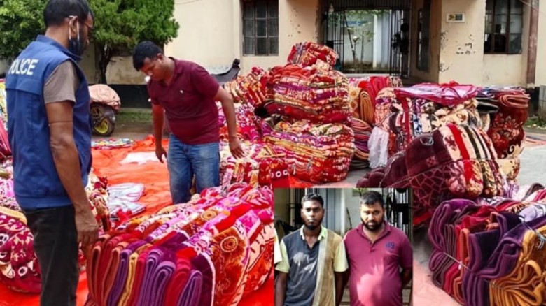 ঈশ্বরগঞ্জে ২১ লাখ ৮০ হাজার টাকার ভারতীয় চোরাই মালামালসহ দুই 